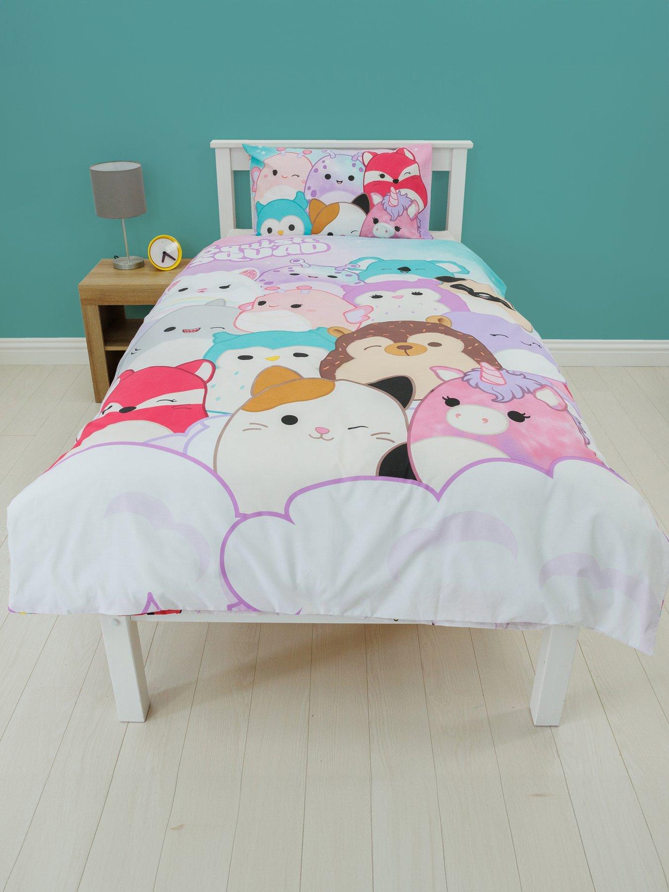 Product photograph of Squishmallows Bright Panel Single Duvet Cover Set - Multi from very.co.uk