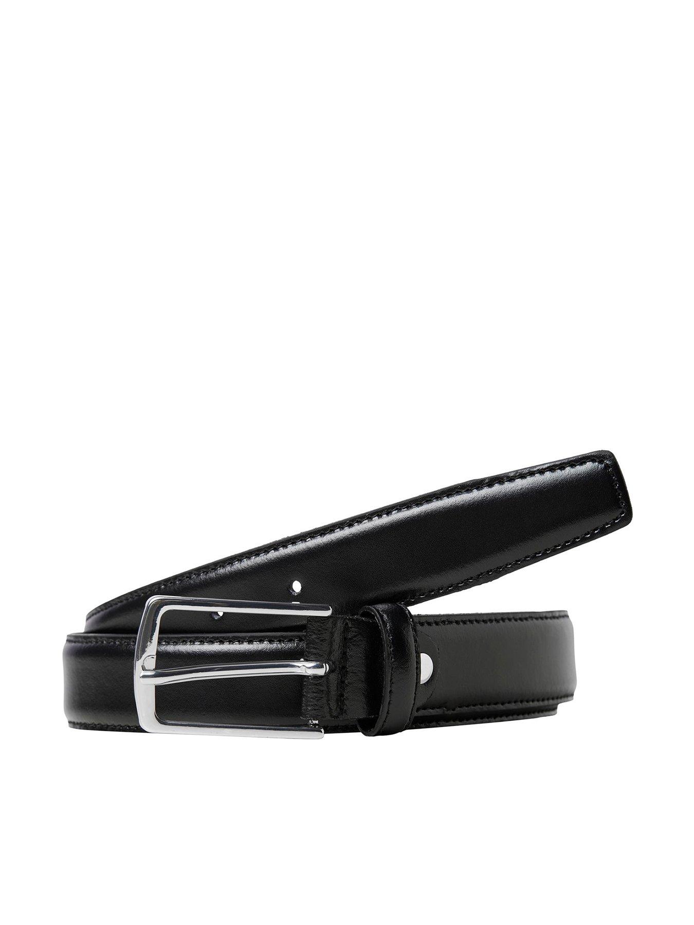 undefined Clean-Cut Leather Belt - Black