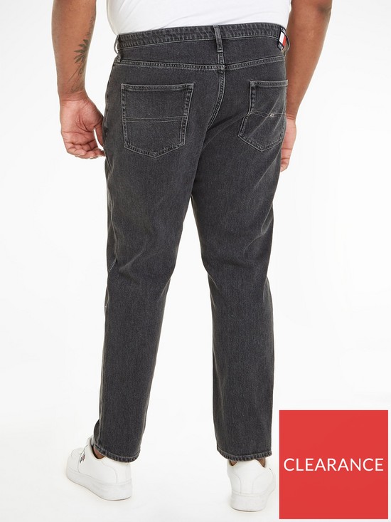 stillFront image of tommy-jeans-plus-regular-straight-jeans-blacknbsp