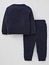  image of lucy-mecklenburgh-x-v-by-verynbspcable-knit-2-piece-set-navy