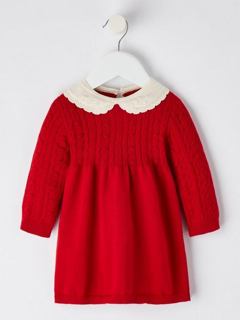 lucy-mecklenburgh-knitted-collar-dress-rednbsp