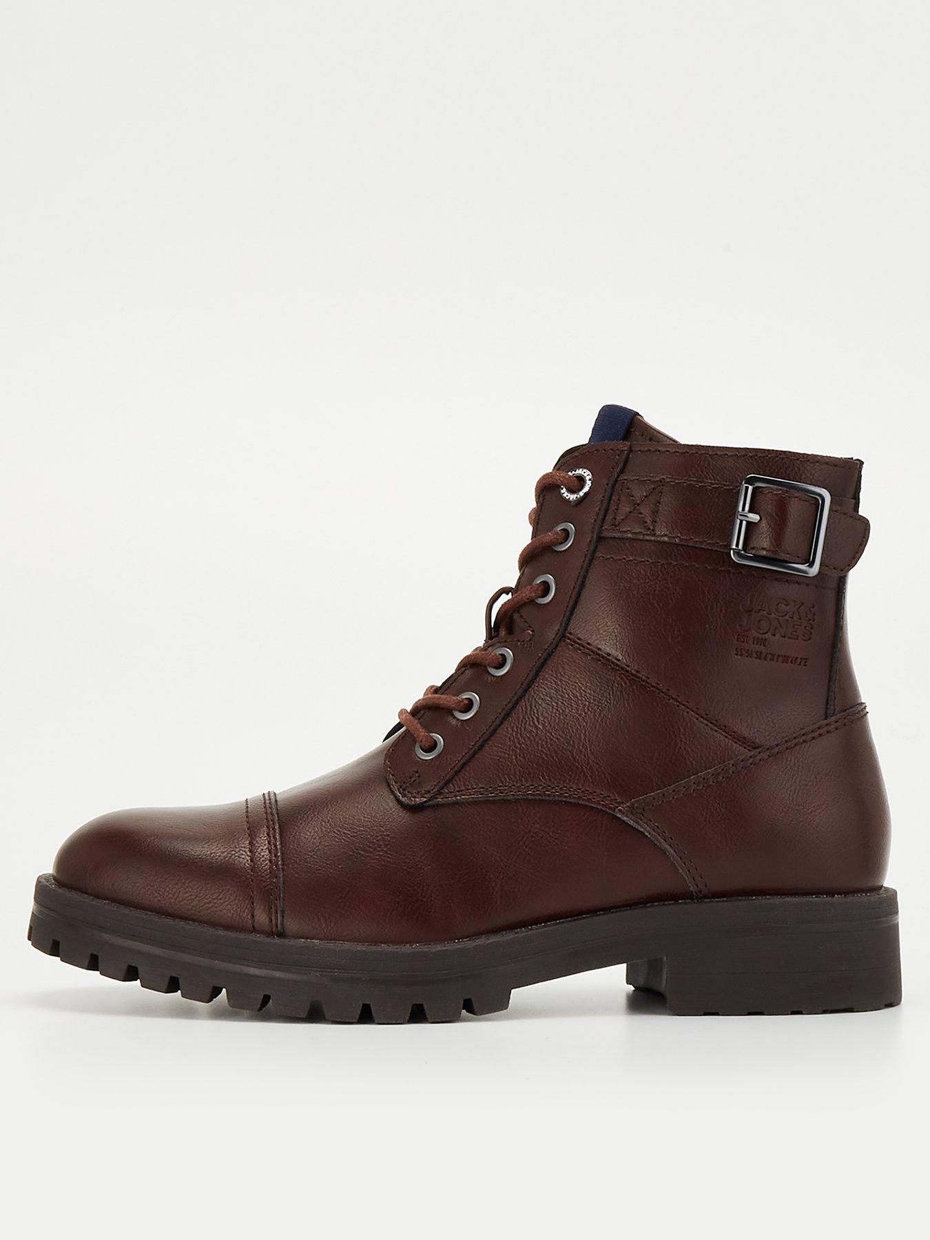 Jack and jones lace up boots sale