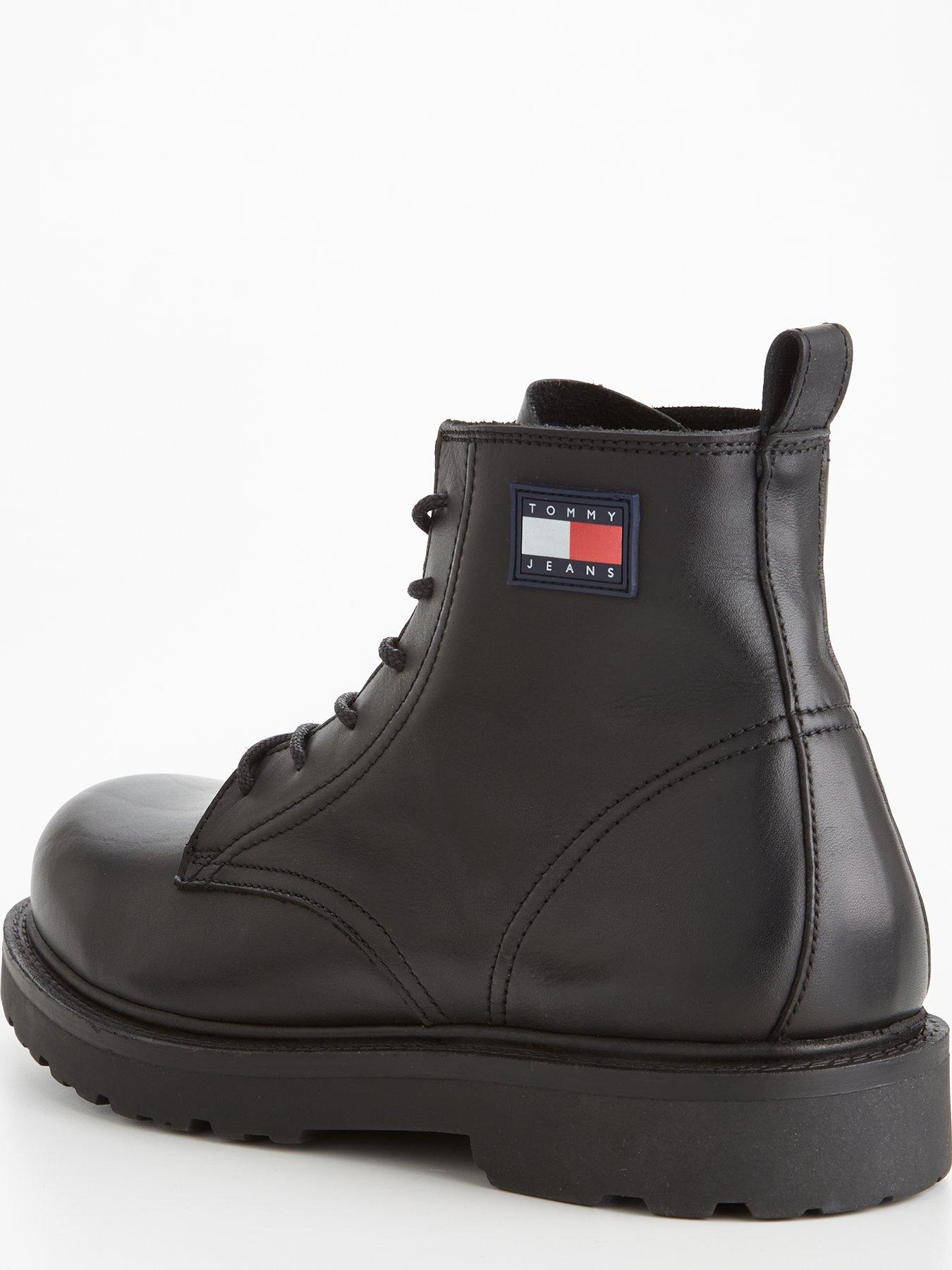 Tommy jeans lace up on sale boots