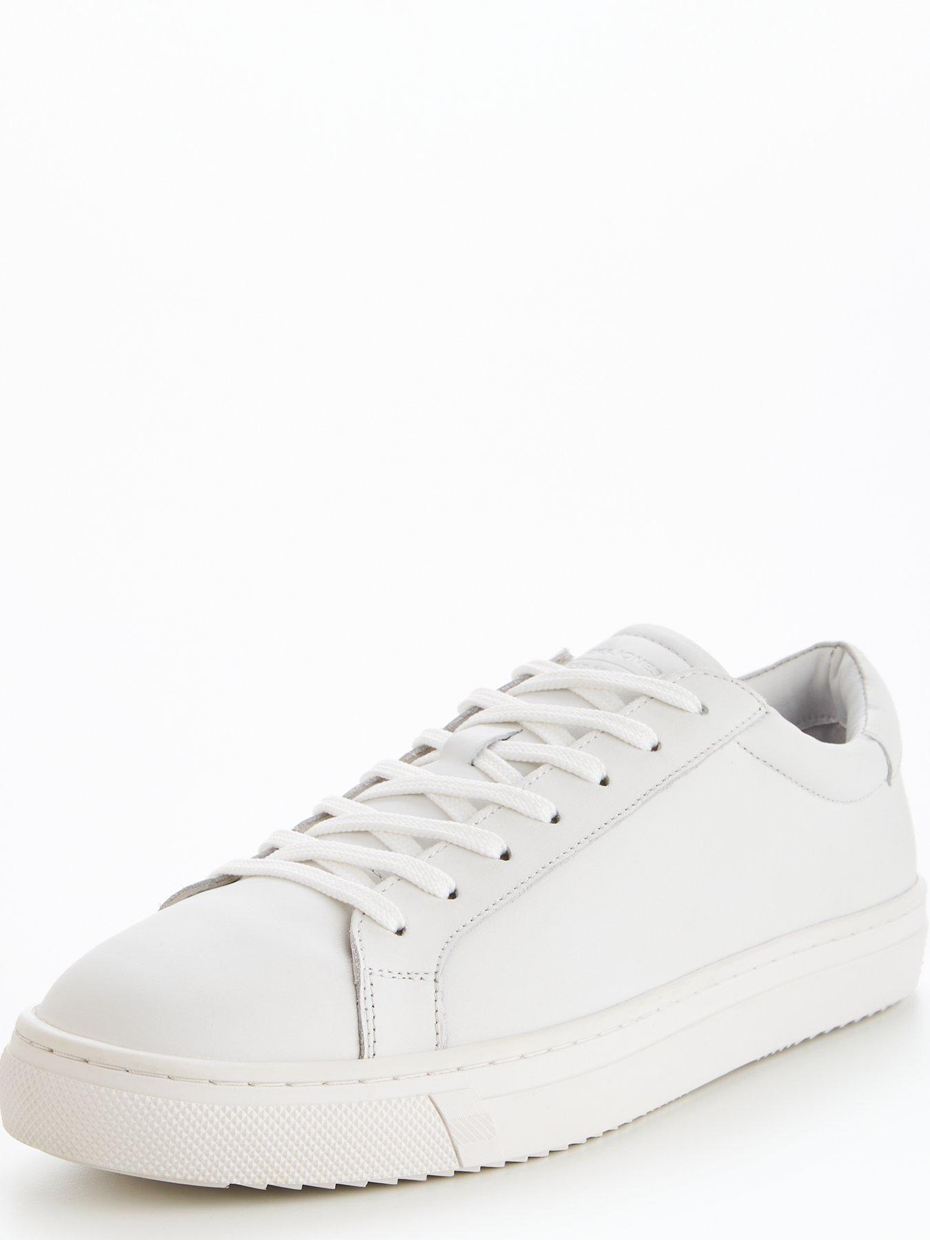Jack & Jones Jack & Jones Leather Trainers White very.co.uk