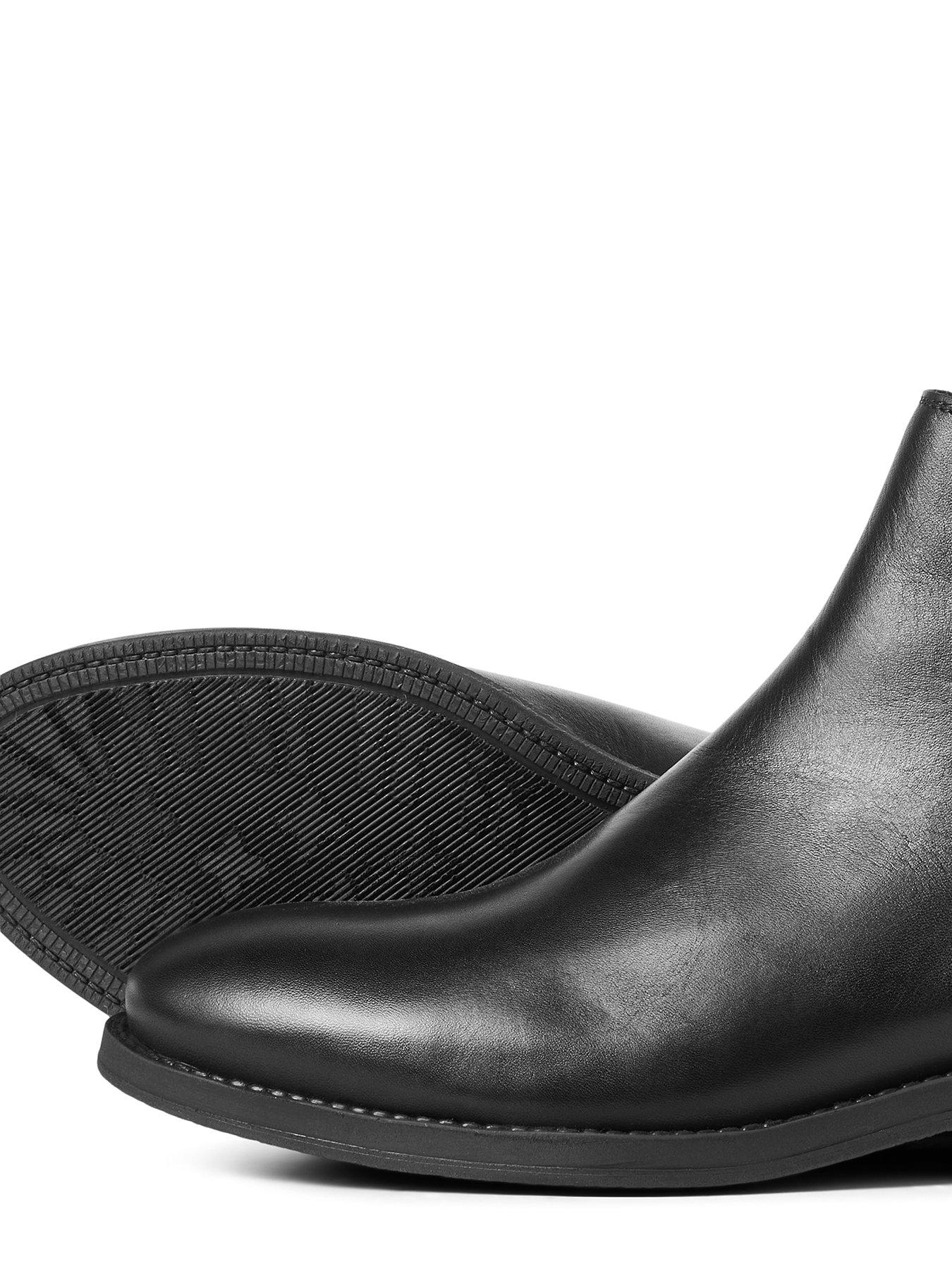 Jack Jones Jack Jones Leather Chelsea Boots Black Very