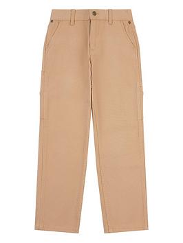 lyle & scott boys carpenter trouser - tannin - dark beige, dark beige, size 7-8 years
