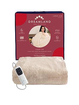 Product photograph of Dreamland Intelliheat Cuddle Up Heated Throw - Cream from very.co.uk