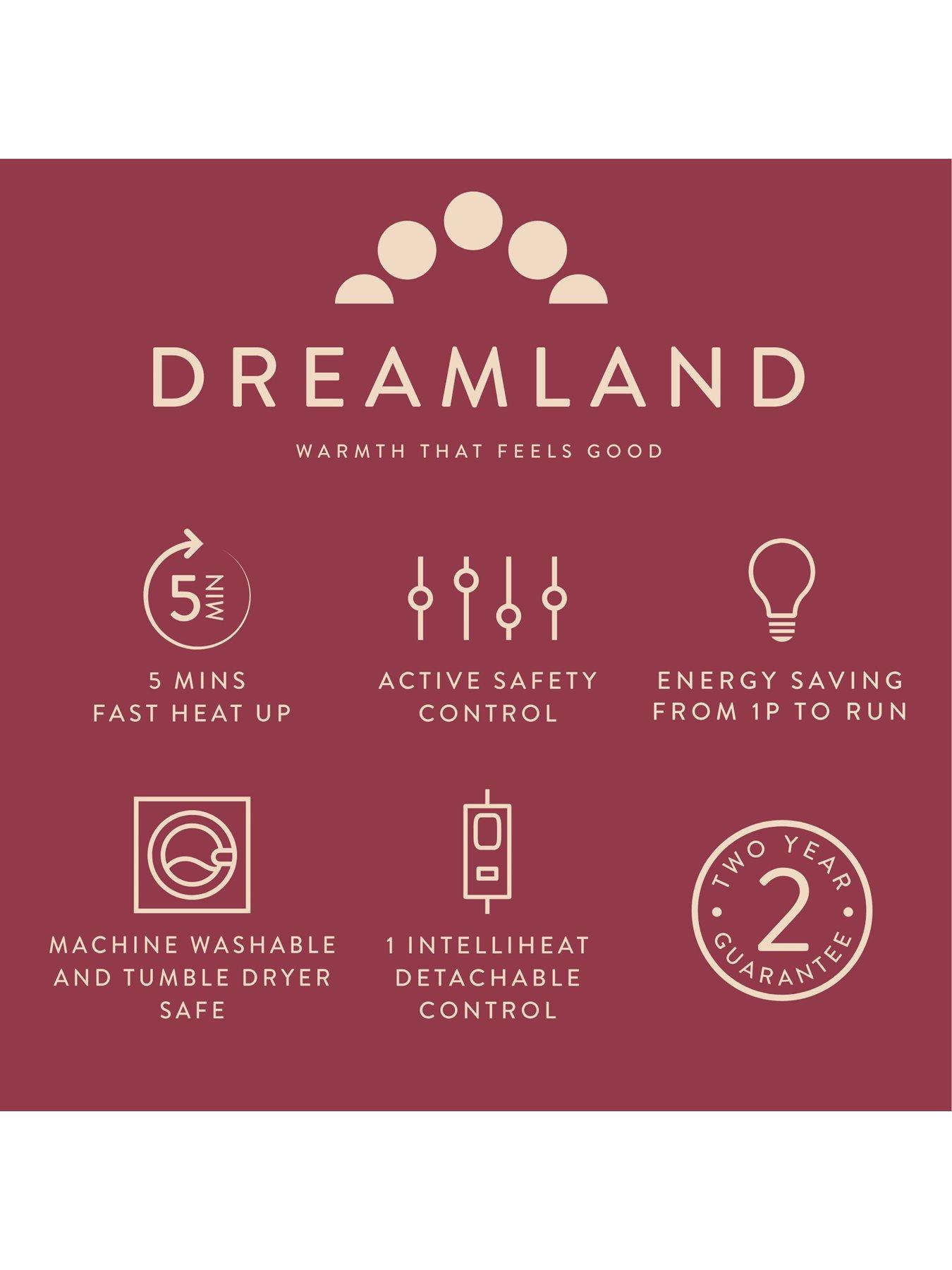 Image 6 of 7 of Dreamland Intelliheat Cuddle Up Heated Throw - Cream