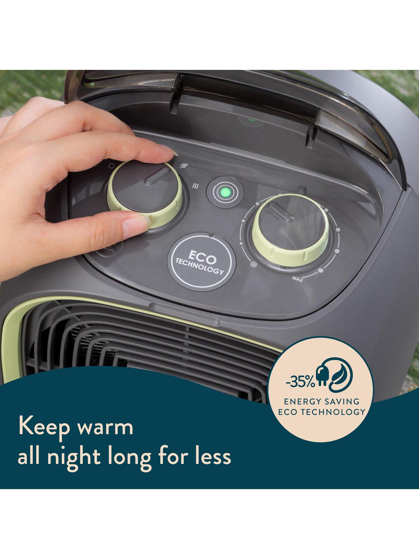 Energy Efficient Low Watt Portable Heater Electric Floor Flat Fan