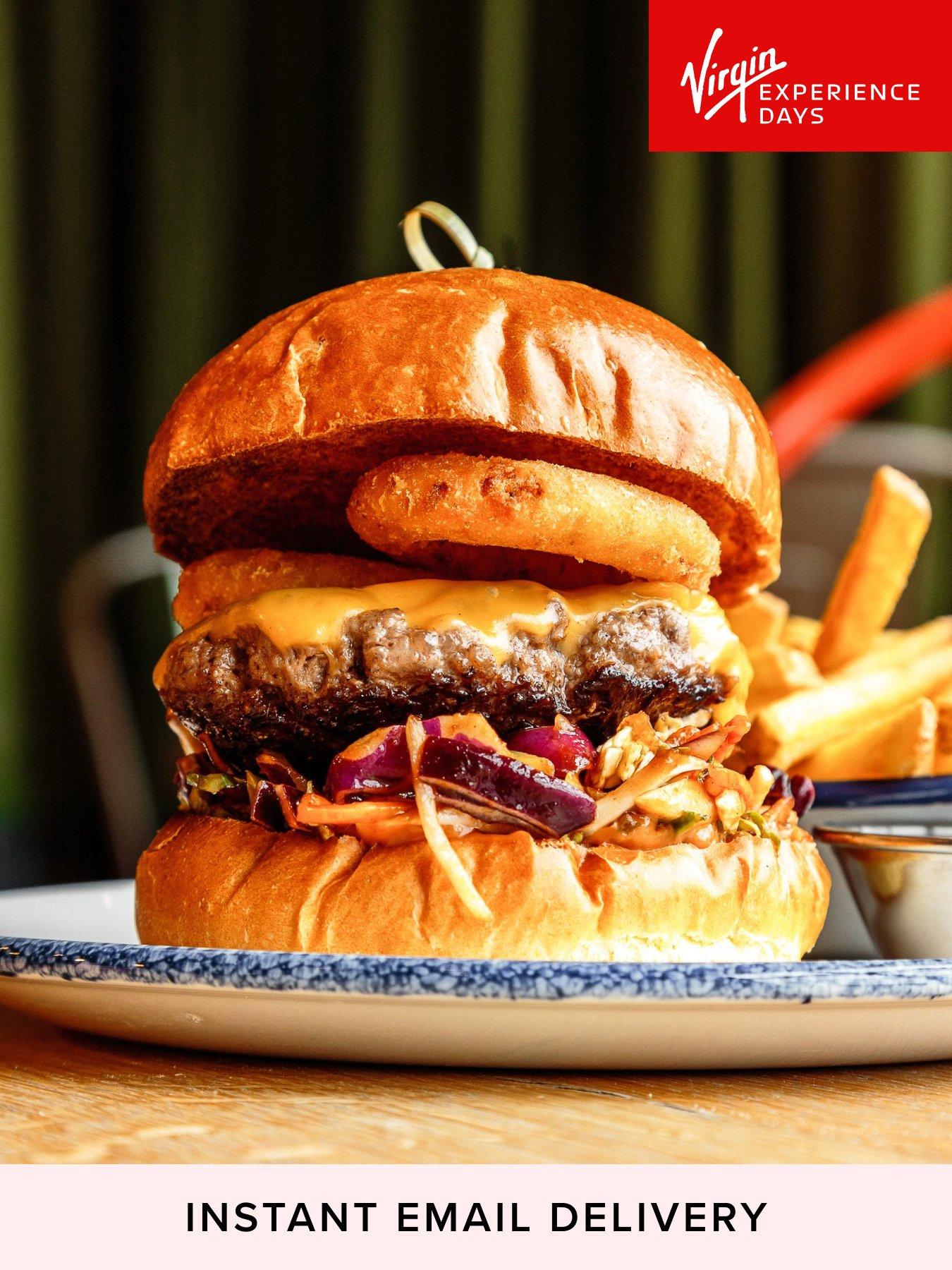 Virgin Experience Days Burger and Beer for Two at Revolution Bars - 21 Locations