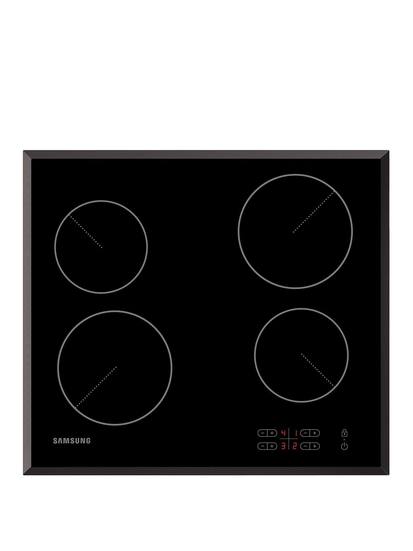 Samsung C61R2Aee Electric Ceramic Hob With Residual Heat Indicator - Black