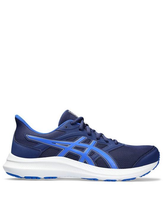 front image of asics-jolt-4-running-trainers-blue