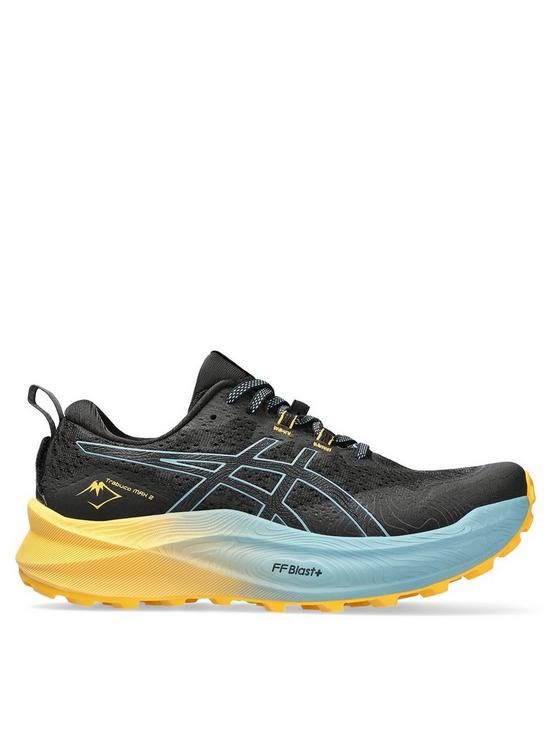 front image of asics-mens-trabuco-max-2-trail-running-trainers-multi