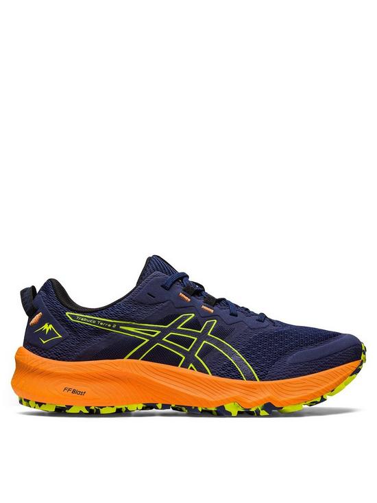 front image of asics-trabuco-terra-2-trail-running-trainers-blue