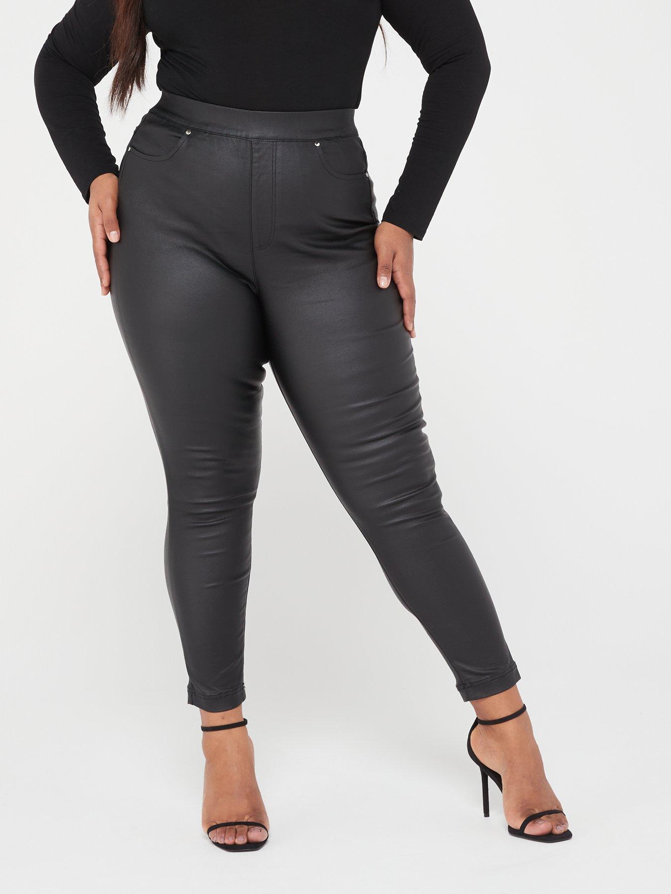 Navy coated jeggings store