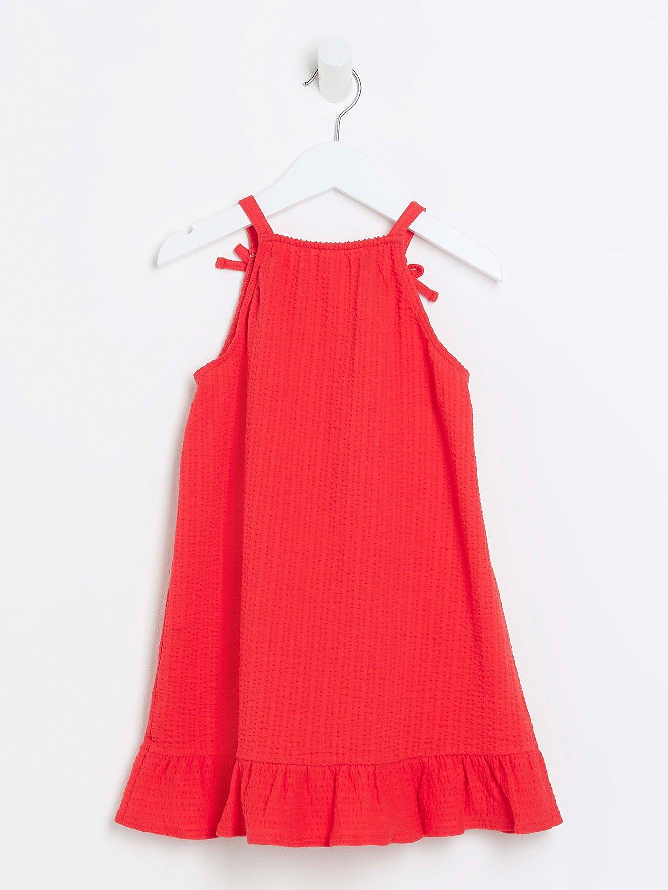 Girls red swing store dress