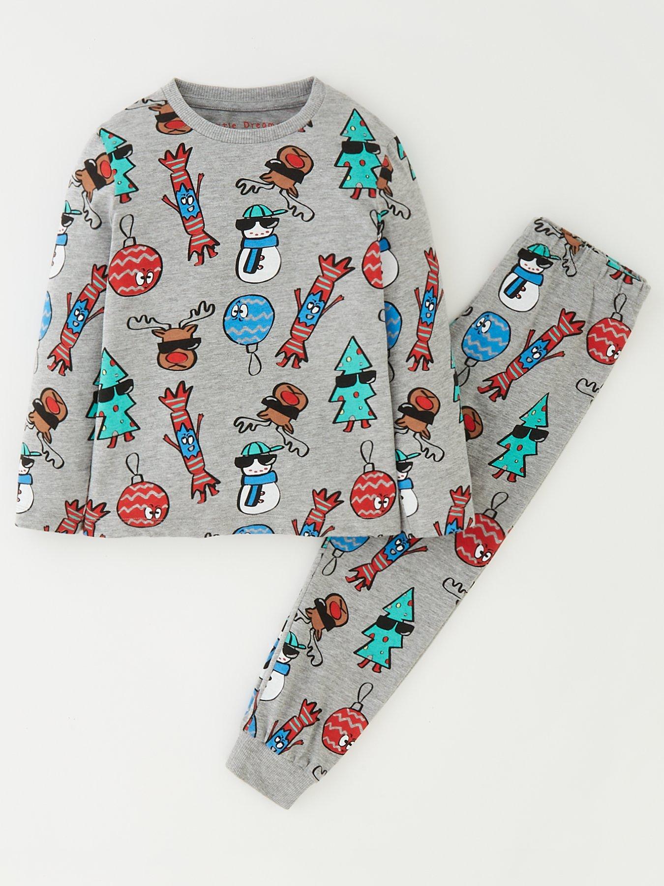 Boys grey pjs hot sale