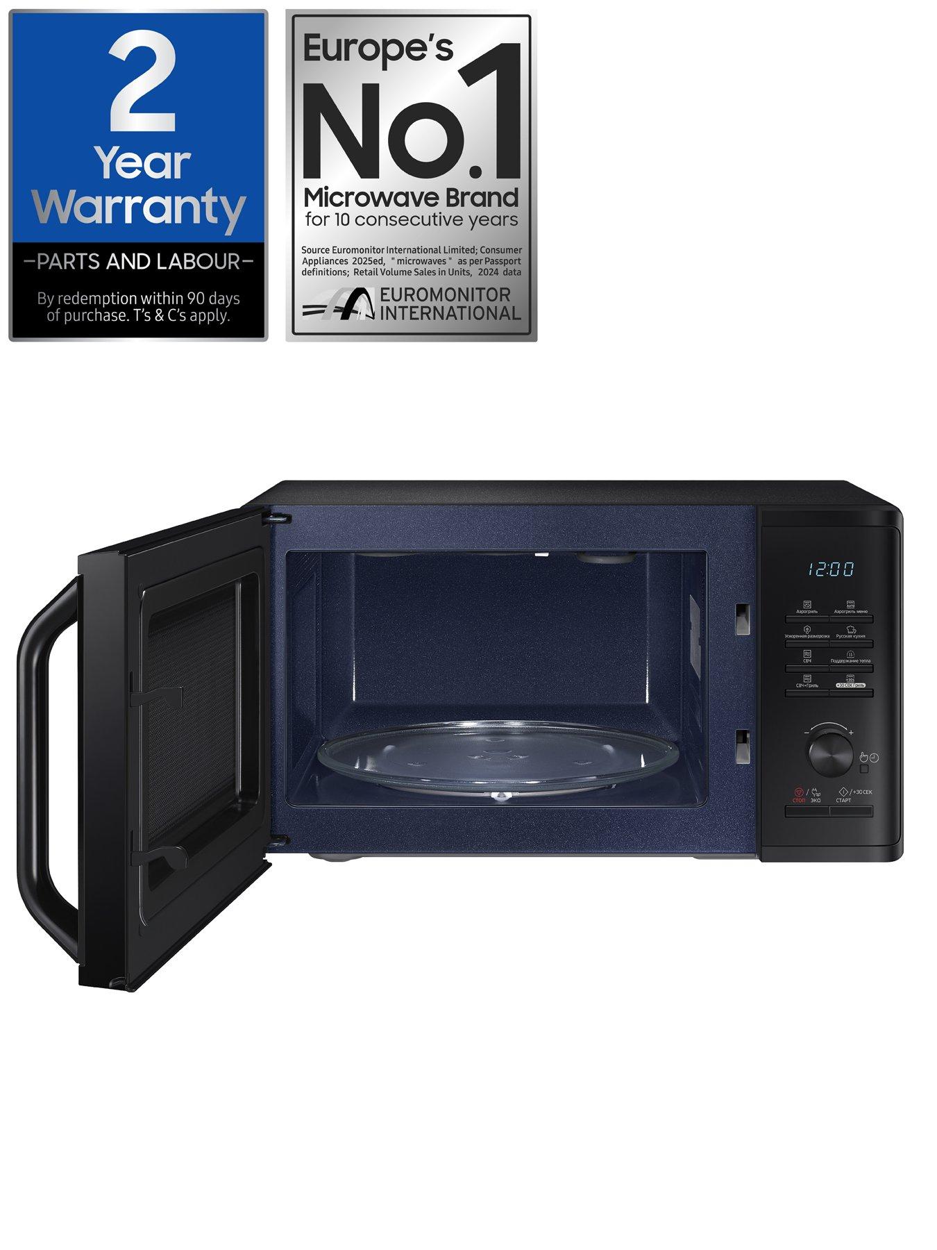 Samsung MG23K3575AK/EU 23-Litre Microwave Oven with Heat Wave 