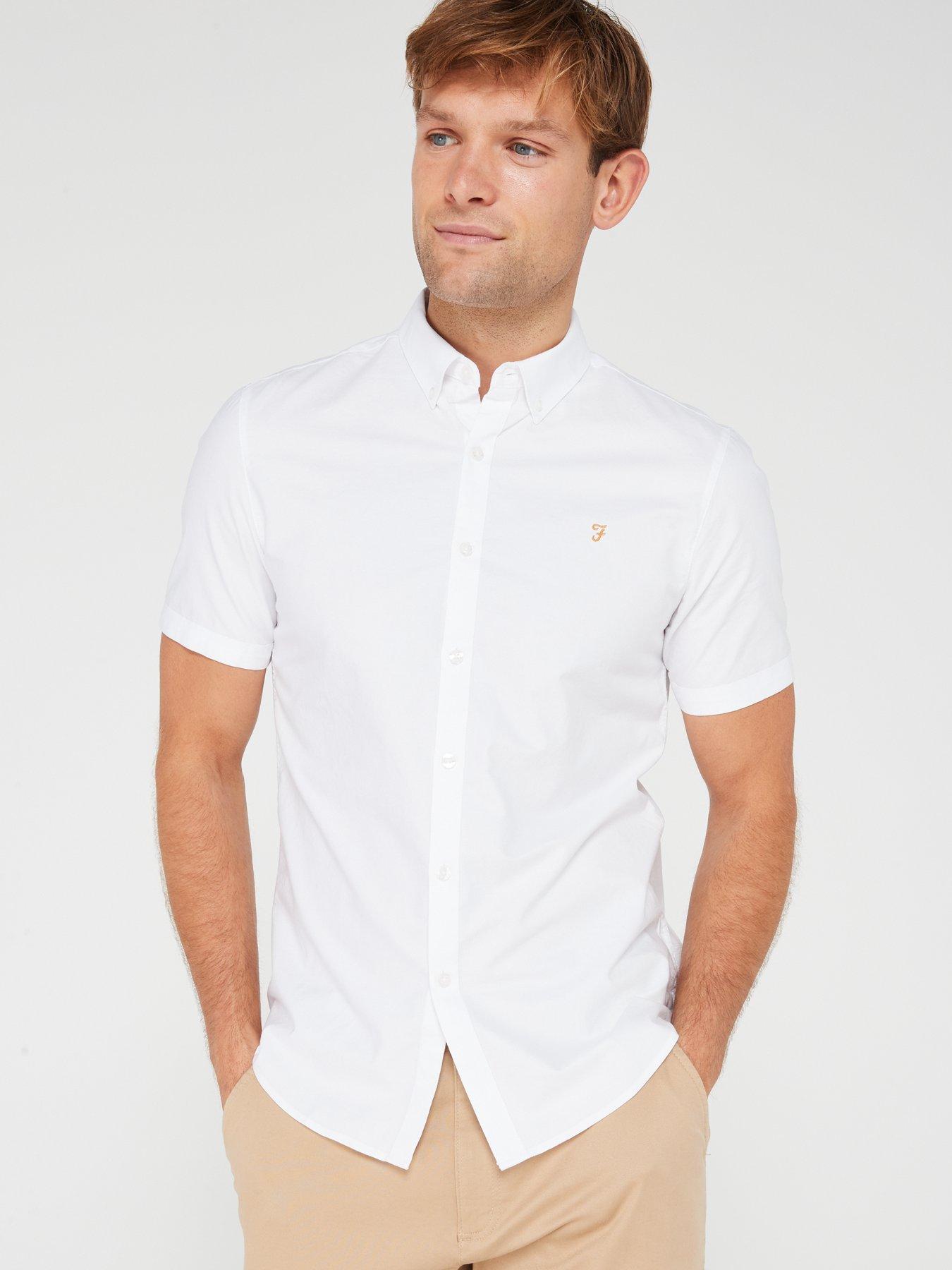 farah-brewer-short-sleeve-slim-fit-oxford-shirt-white