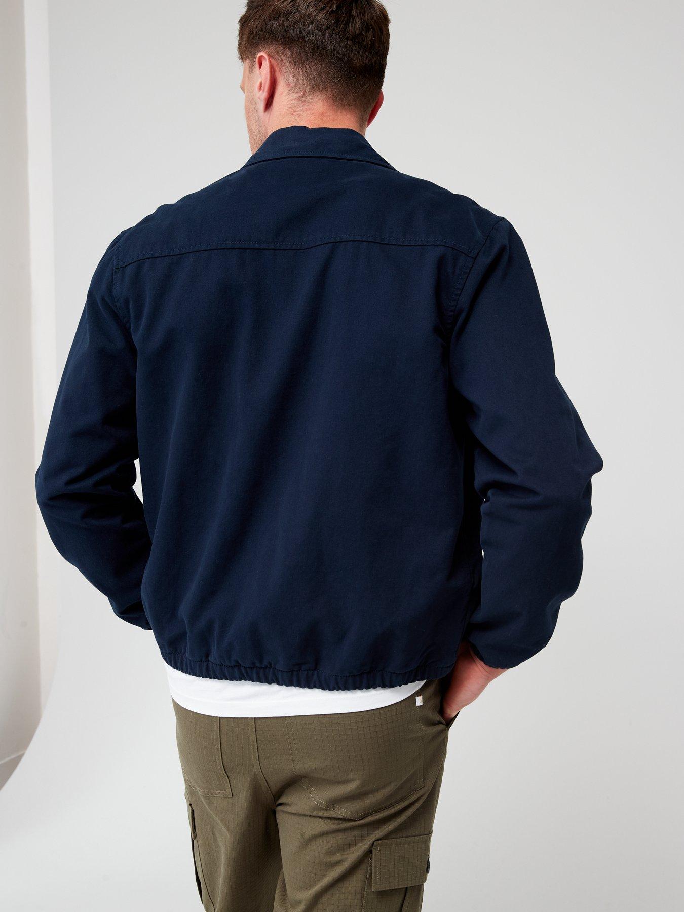 Farah Cane Blouson Jacket - Navy | Very.co.uk