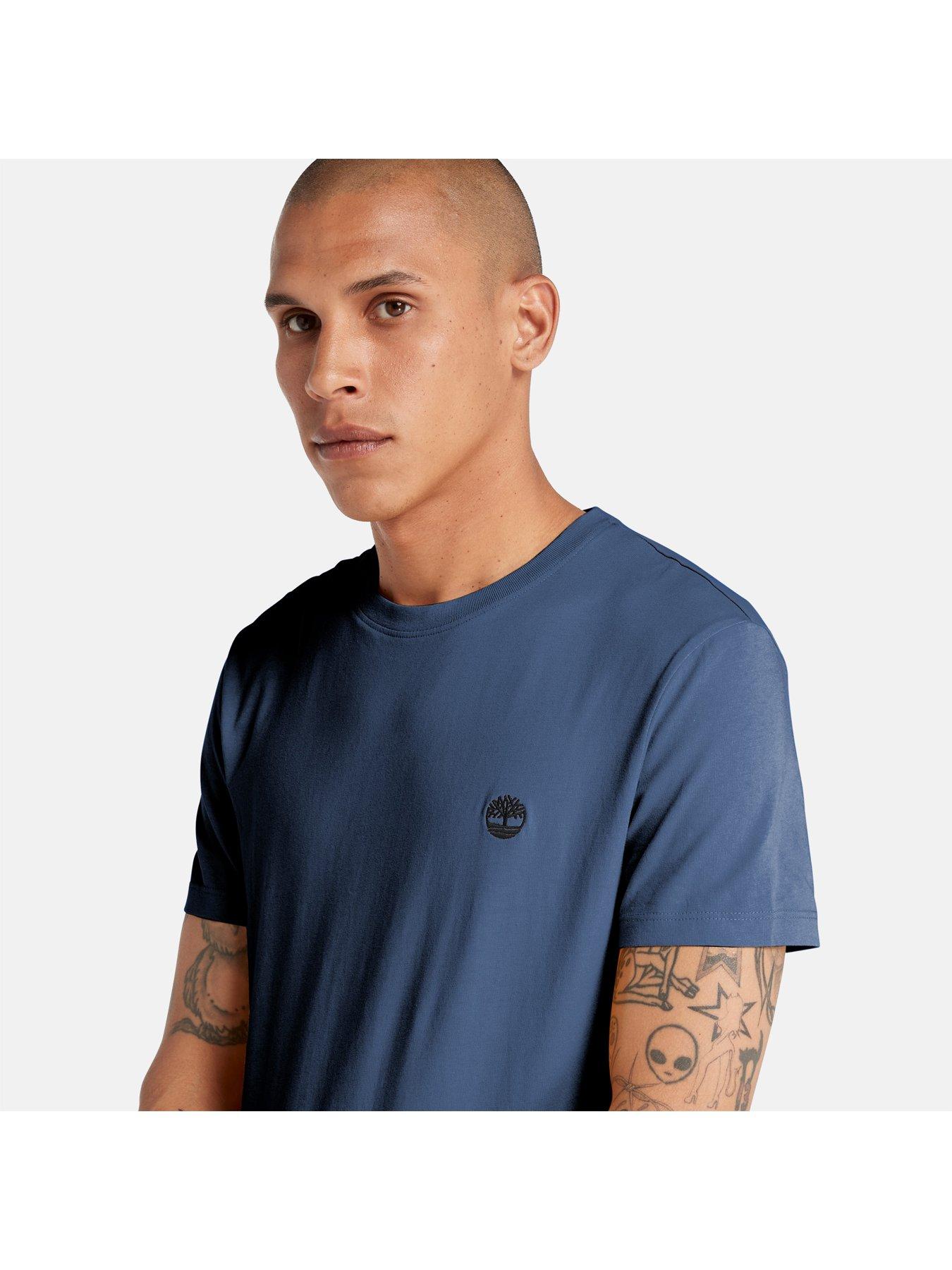 Image 4 of 5 of Timberland Dunstan River Jersey Crew T-Shirt - Navy