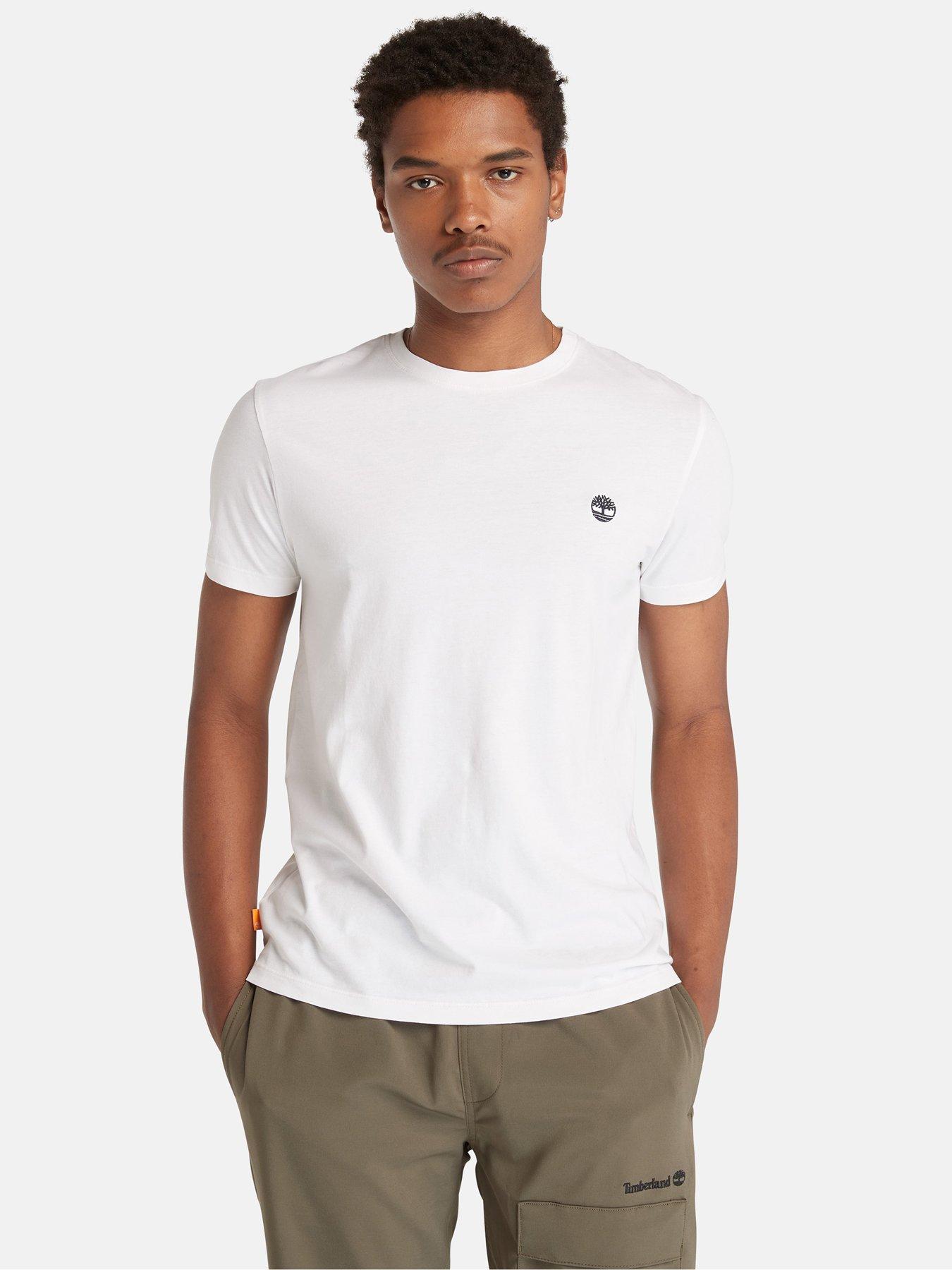 Timberland Short Sleeve Dunstan River Jersey Crew T-Shirt - White