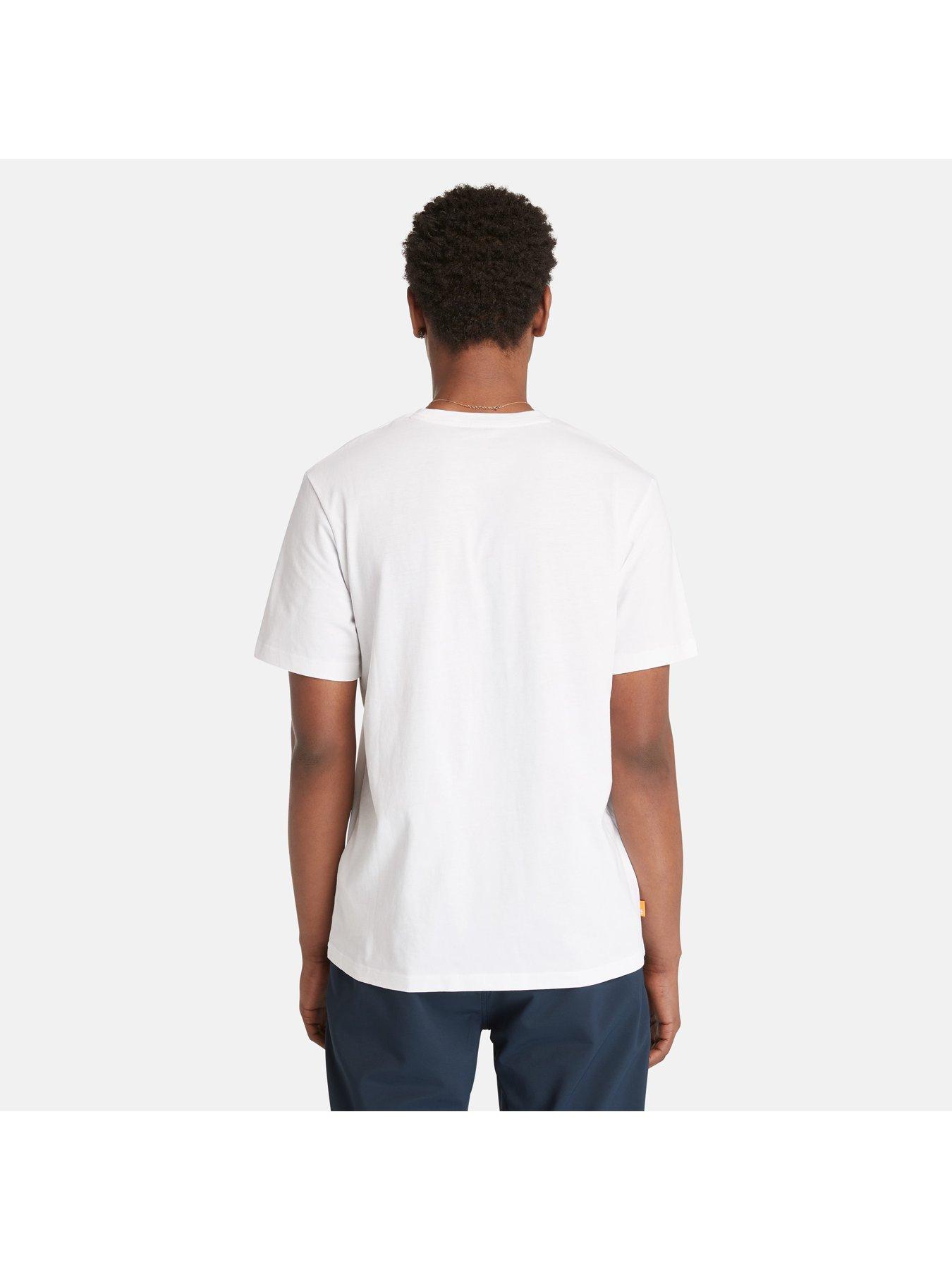 Image 2 of 5 of Timberland Kennebec River Short Sleeve Tree Logo T-Shirt - White