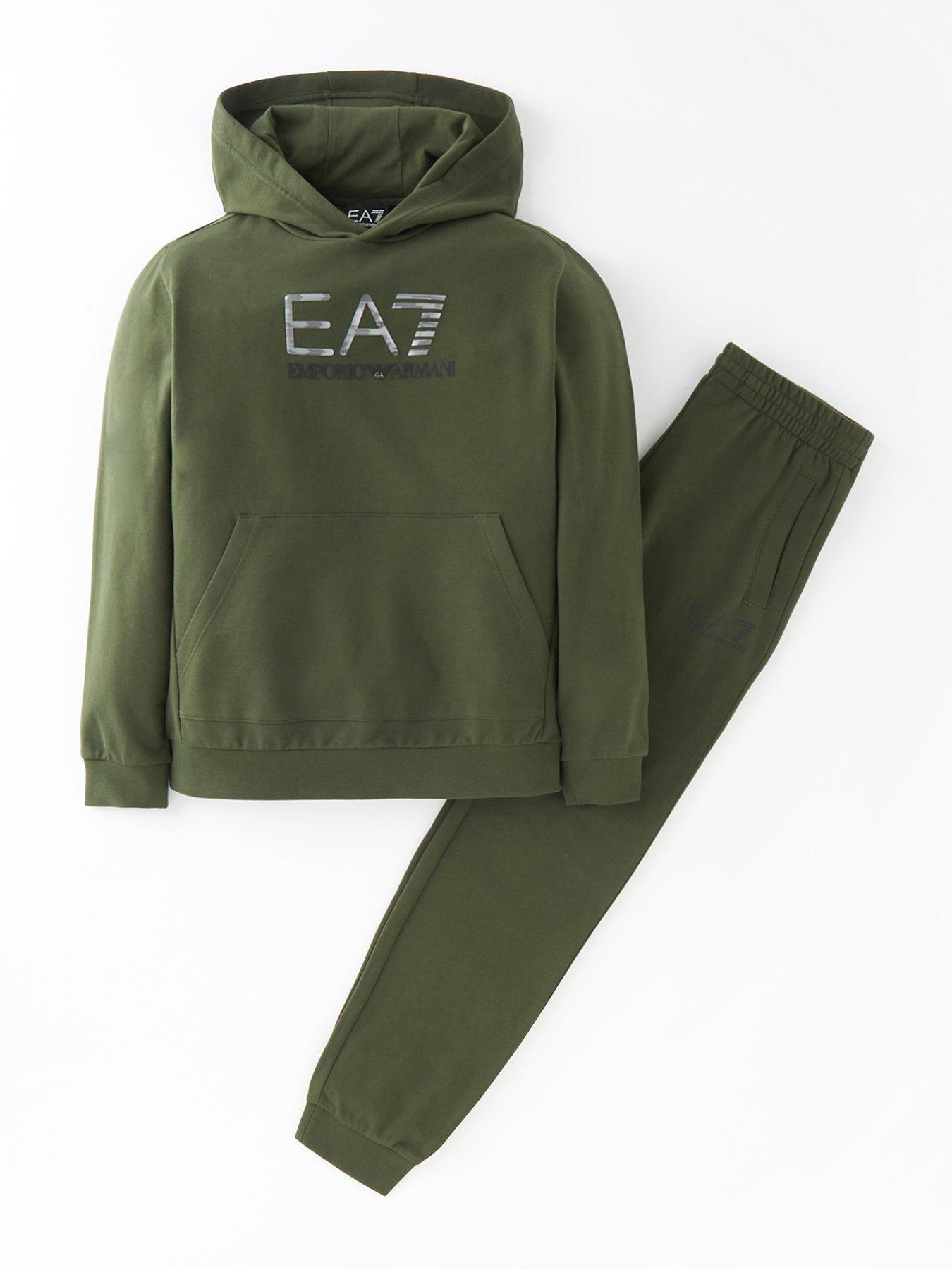 Khaki green store armani tracksuit