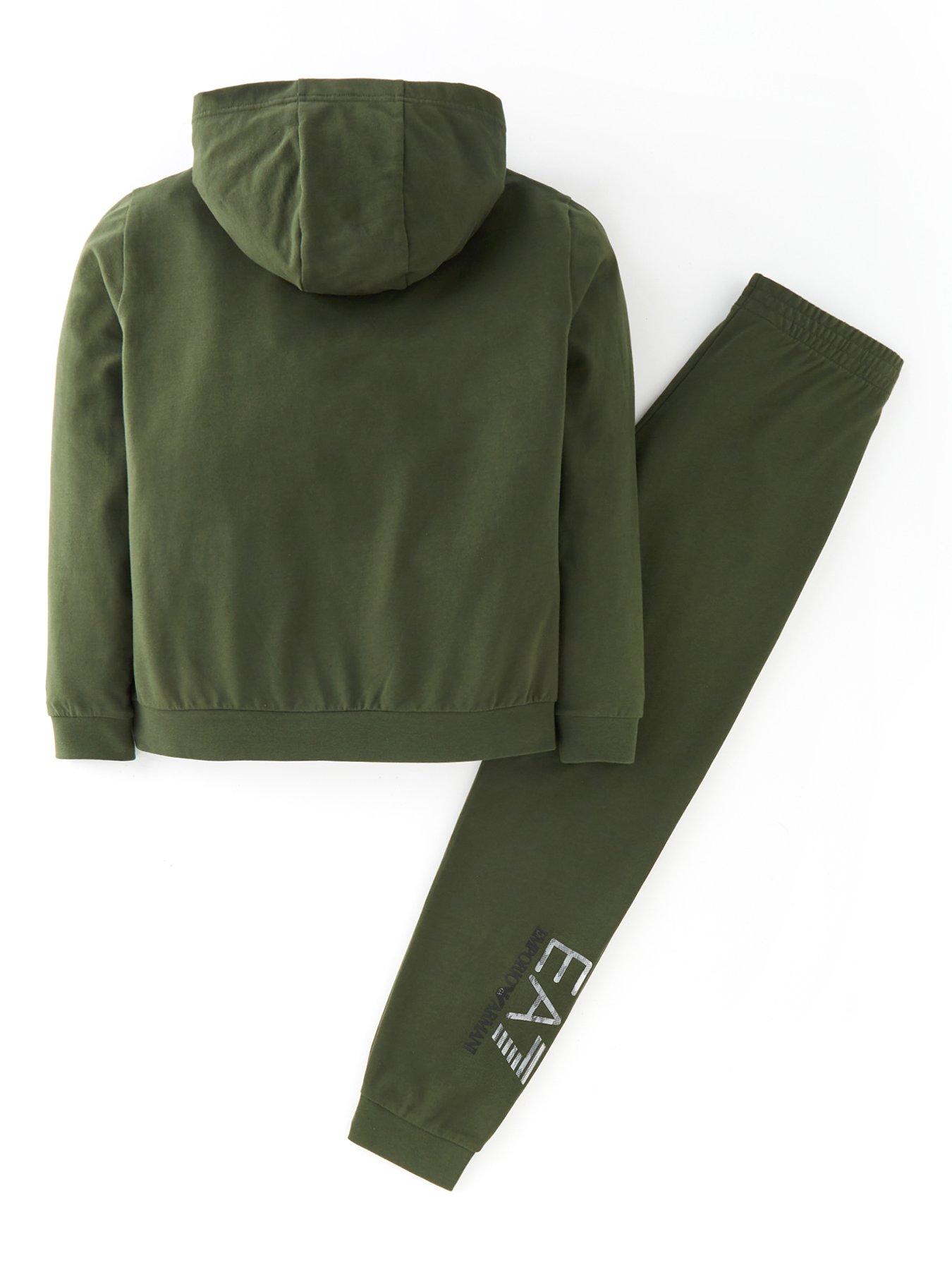 Green armani clearance tracksuit