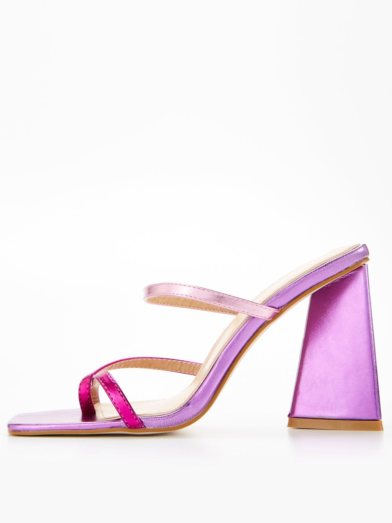 Purple heeled best sale sandals uk