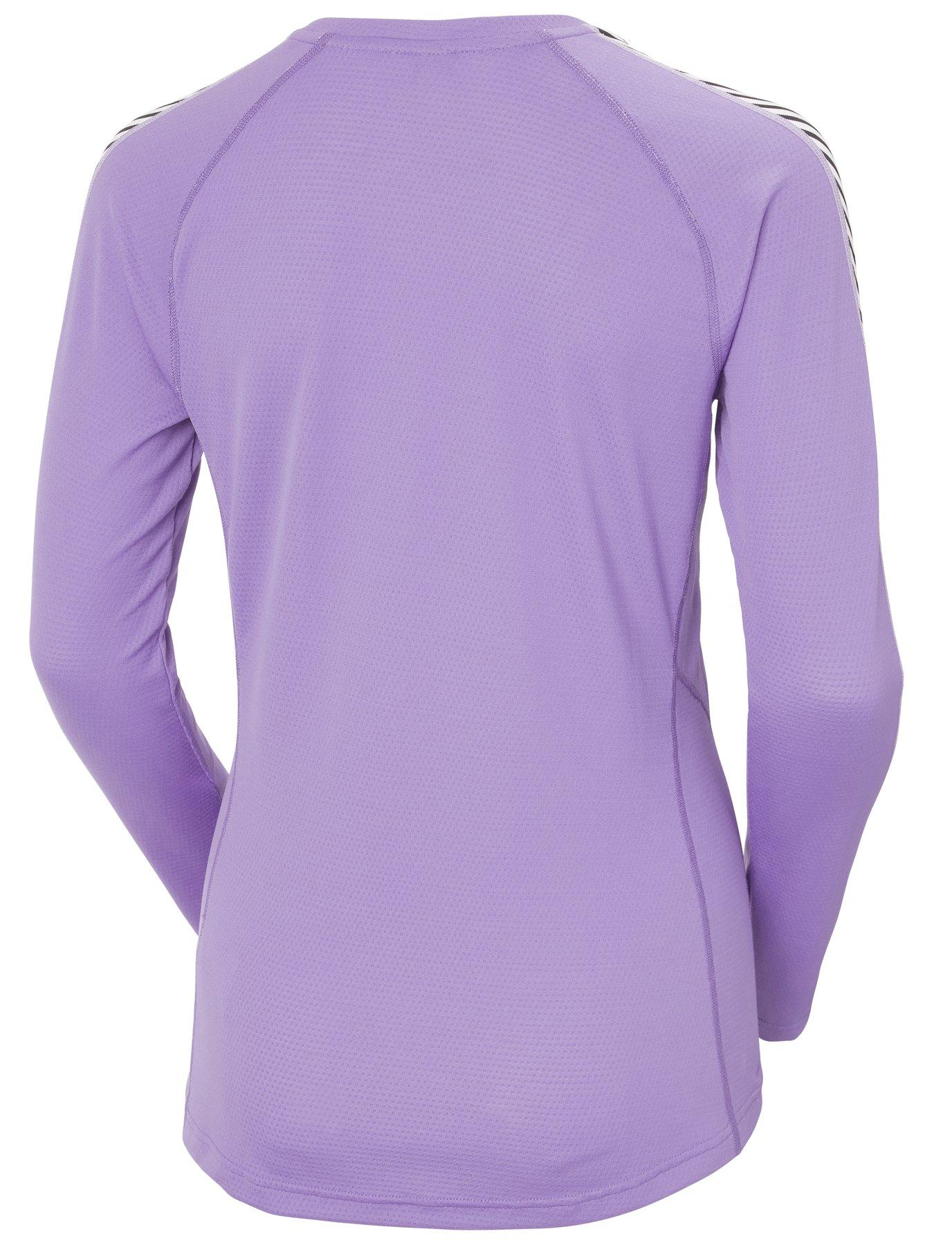 Helly Hansen Lifa Active Stripe Crew Light Purple Very.co.uk
