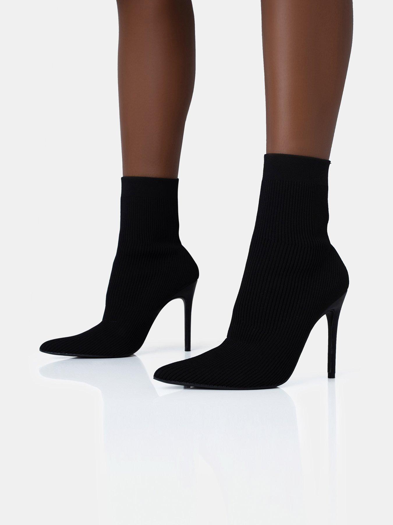 Public desire black ankle on sale boots