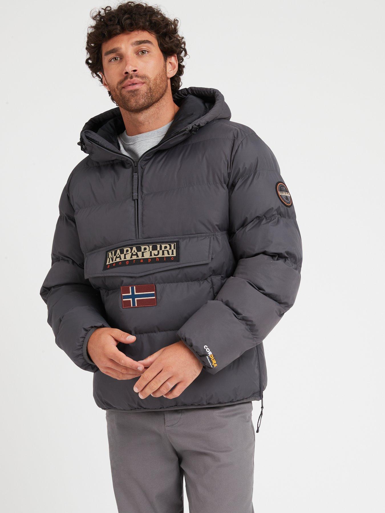 NAPAPIJRI Icons Rainforest Overhead Padded Jacket - Grey | very.co.uk