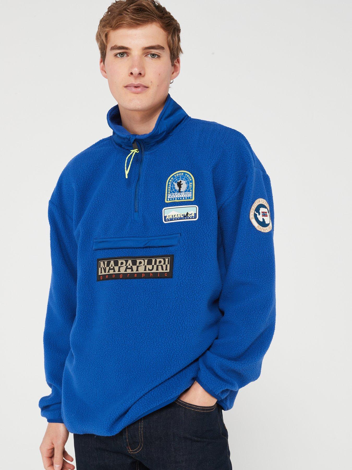 NAPAPIJRI Unlimited T-mcmurdo Half Zip Fleece - Blue | very.co.uk