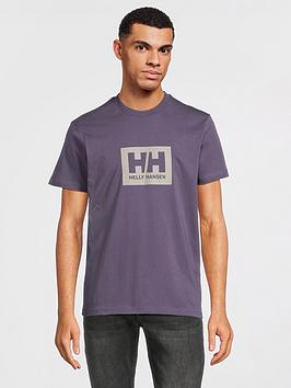 helly hansen hh box t-shirt - purple