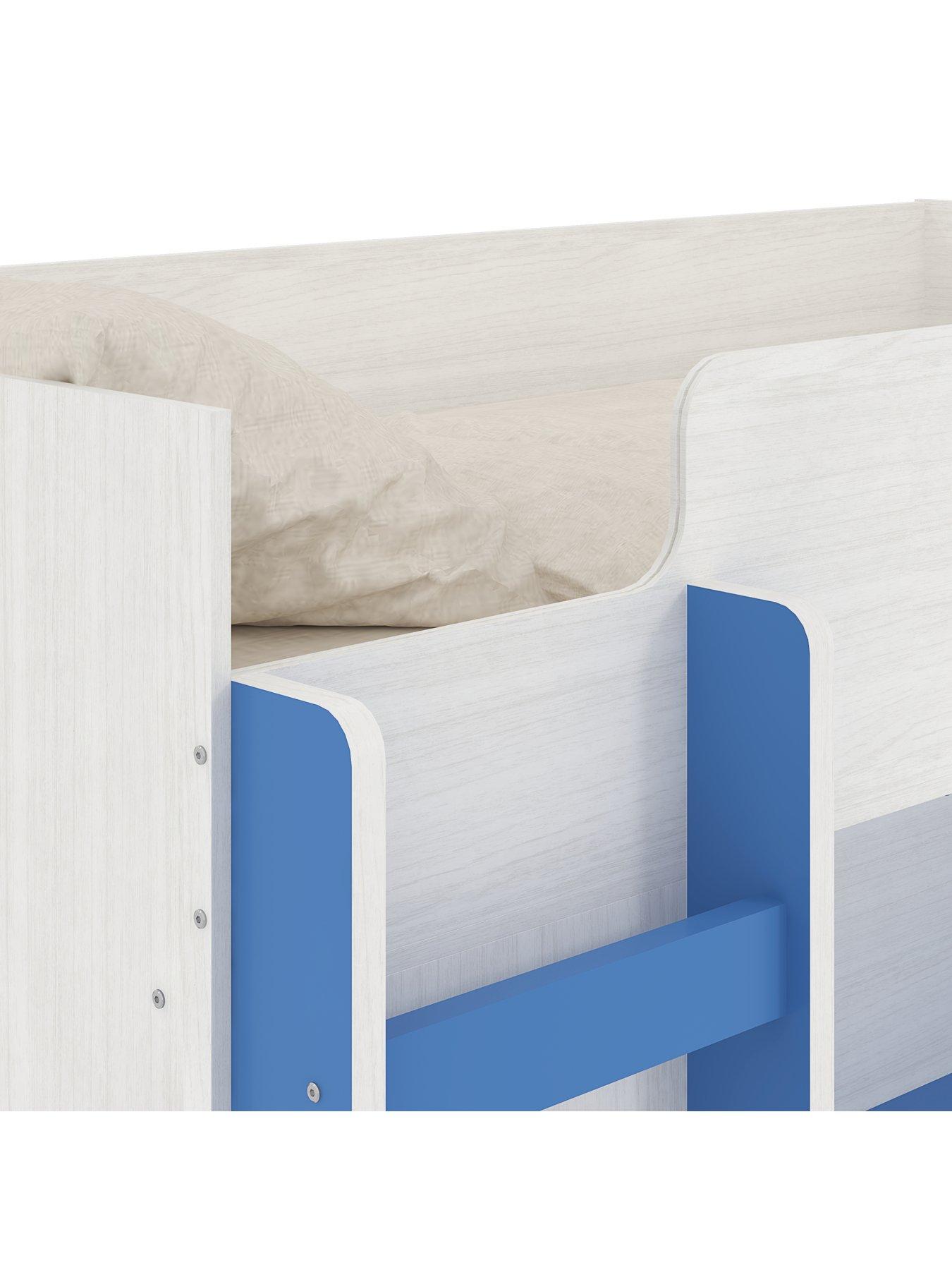 Image 5 of 7 of Very Home Miami Fresh High Sleeper with Mattress Options (Buy and SAVE!) - Blue