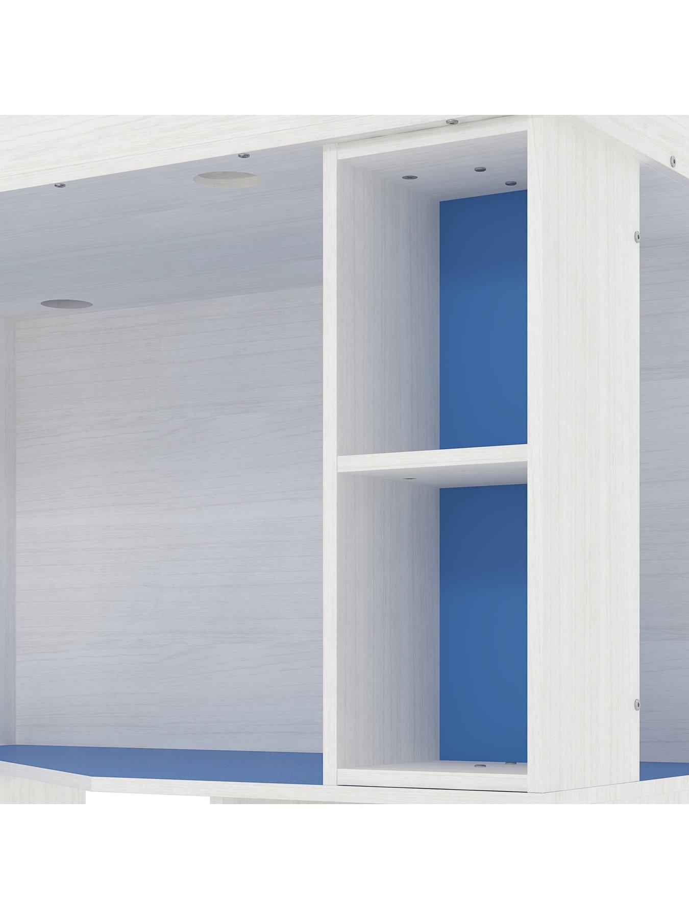 Image 6 of 7 of Very Home Miami Fresh High Sleeper with Mattress Options (Buy and SAVE!) - Blue