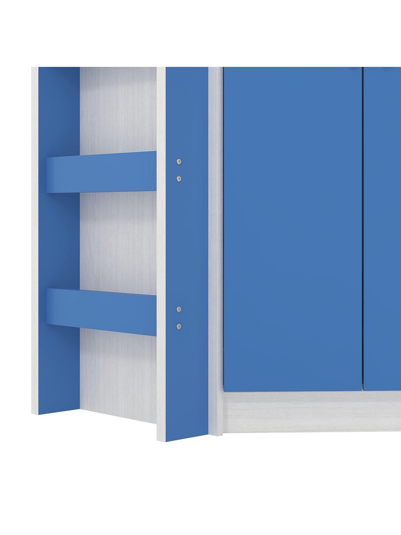 Image 7 of 7 of Very Home Miami Fresh High Sleeper with Mattress Options (Buy and SAVE!) - Blue