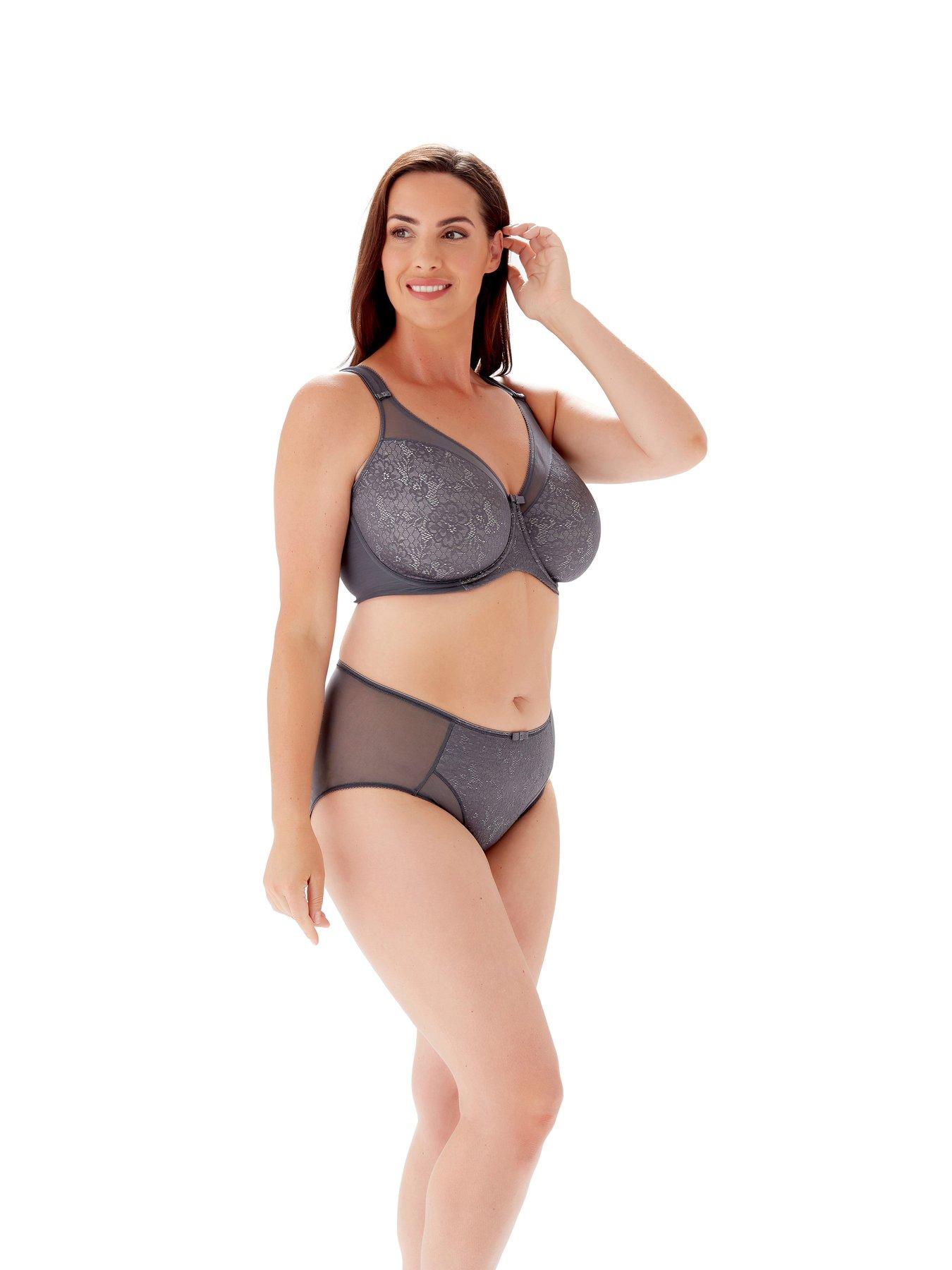 Image 1 of 4 of Berlei Beauty Lace Non Padded Underwire Everyday Minimiser Bra - Dark Grey