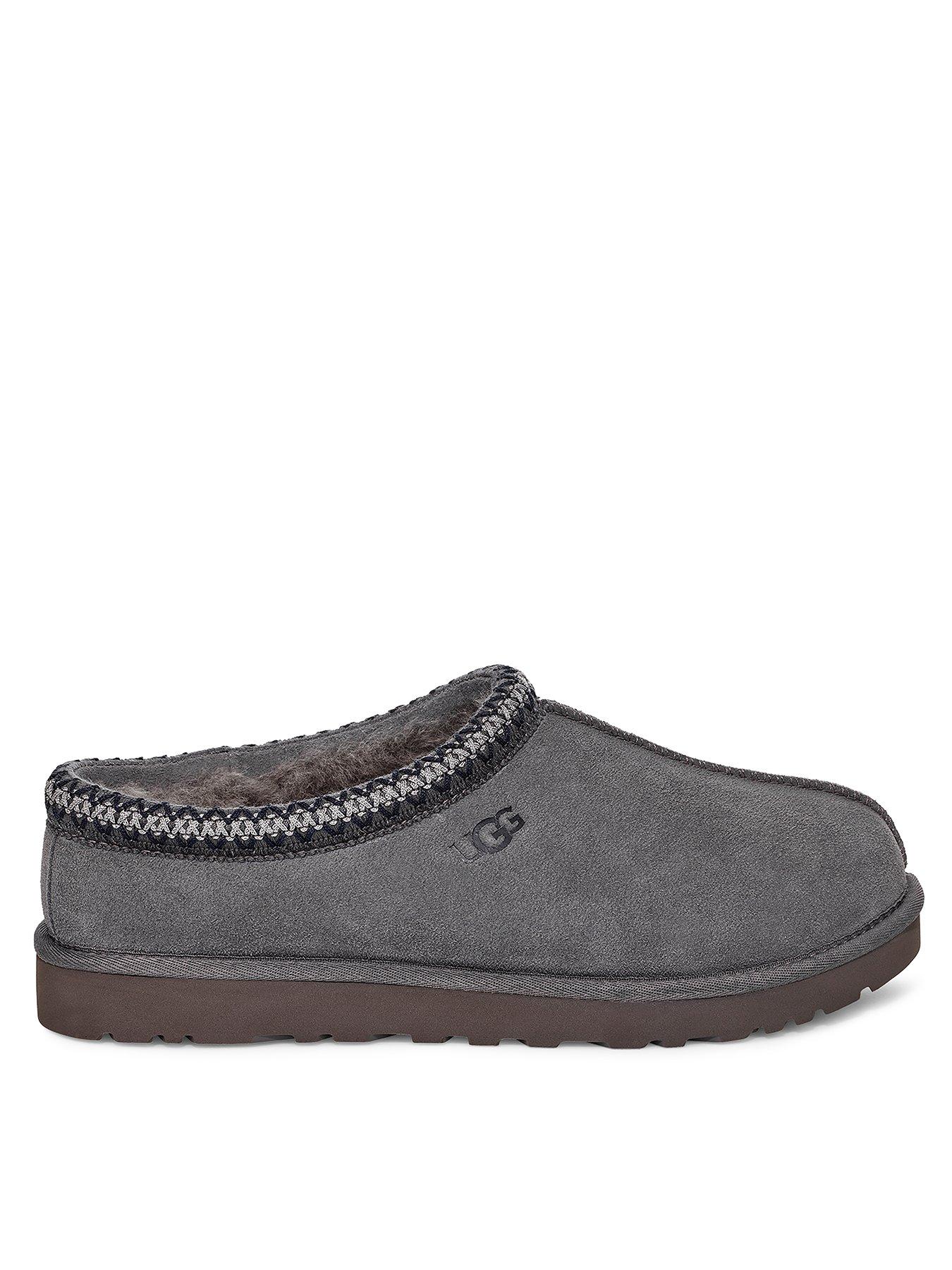 UGG Men's Tasman Slippers - Dark Grey | very.co.uk