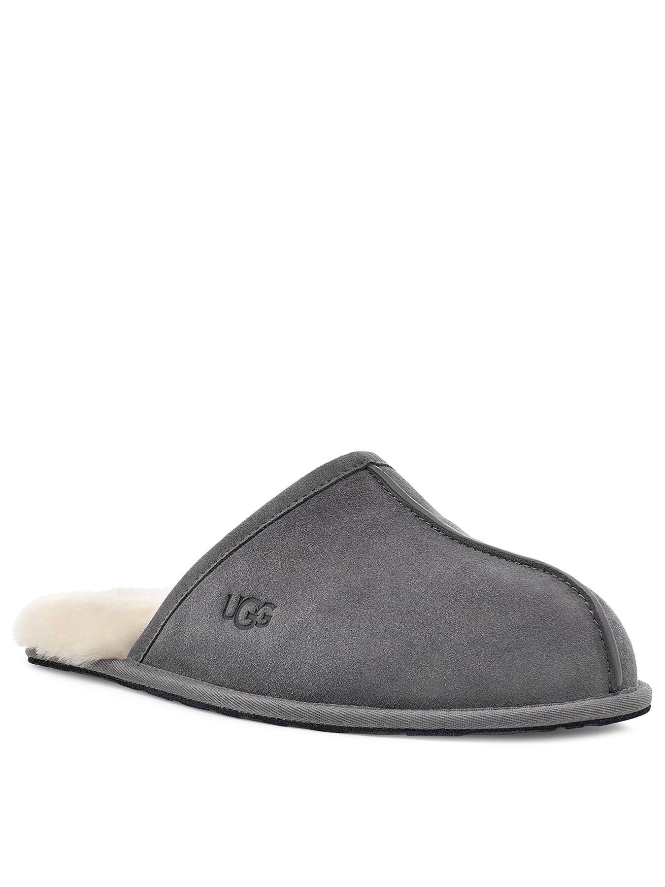 Ugg slippers hot sale grey womens