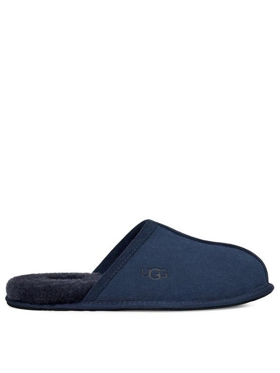 front image of ugg-mens-scuff-slippers-deep-ocean