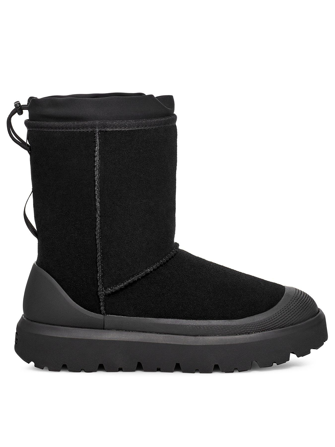 Black ugg like clearance boots