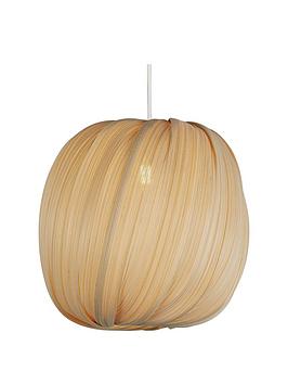 Product photograph of Very Home Bamboo Round Easy Fit Pendant from very.co.uk