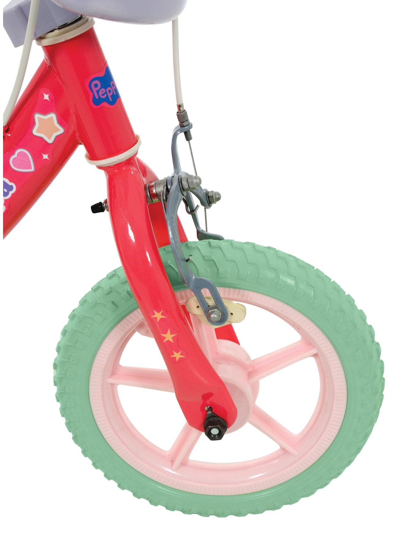 Peppa pig bike outlet with training wheels