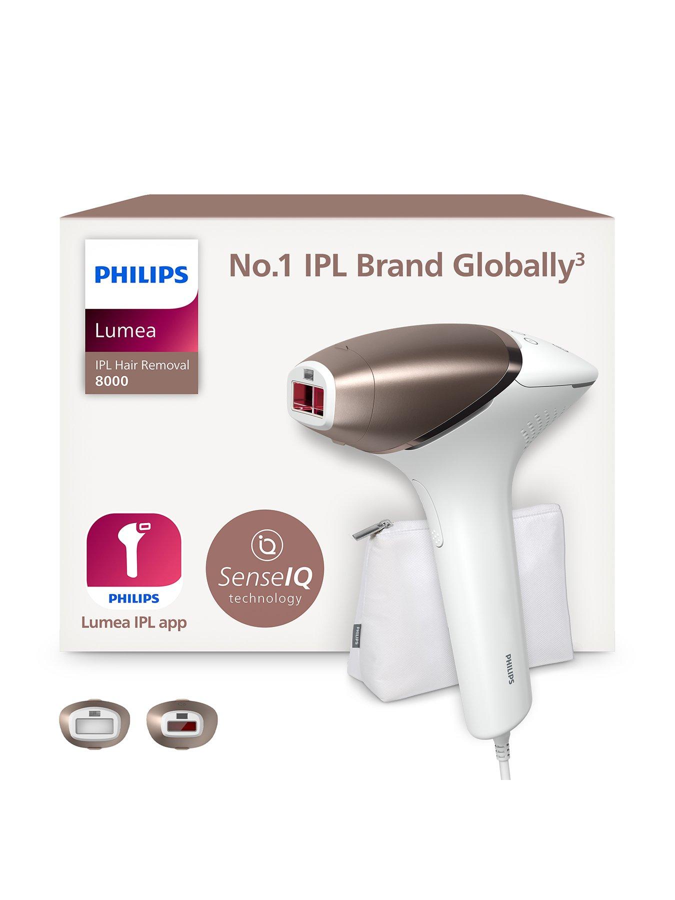 Philips Lumea 8000 Series, IPL Hair Removal Device, SenseIQ Technology, 2 Attachments for Body and Face, BRI945/00