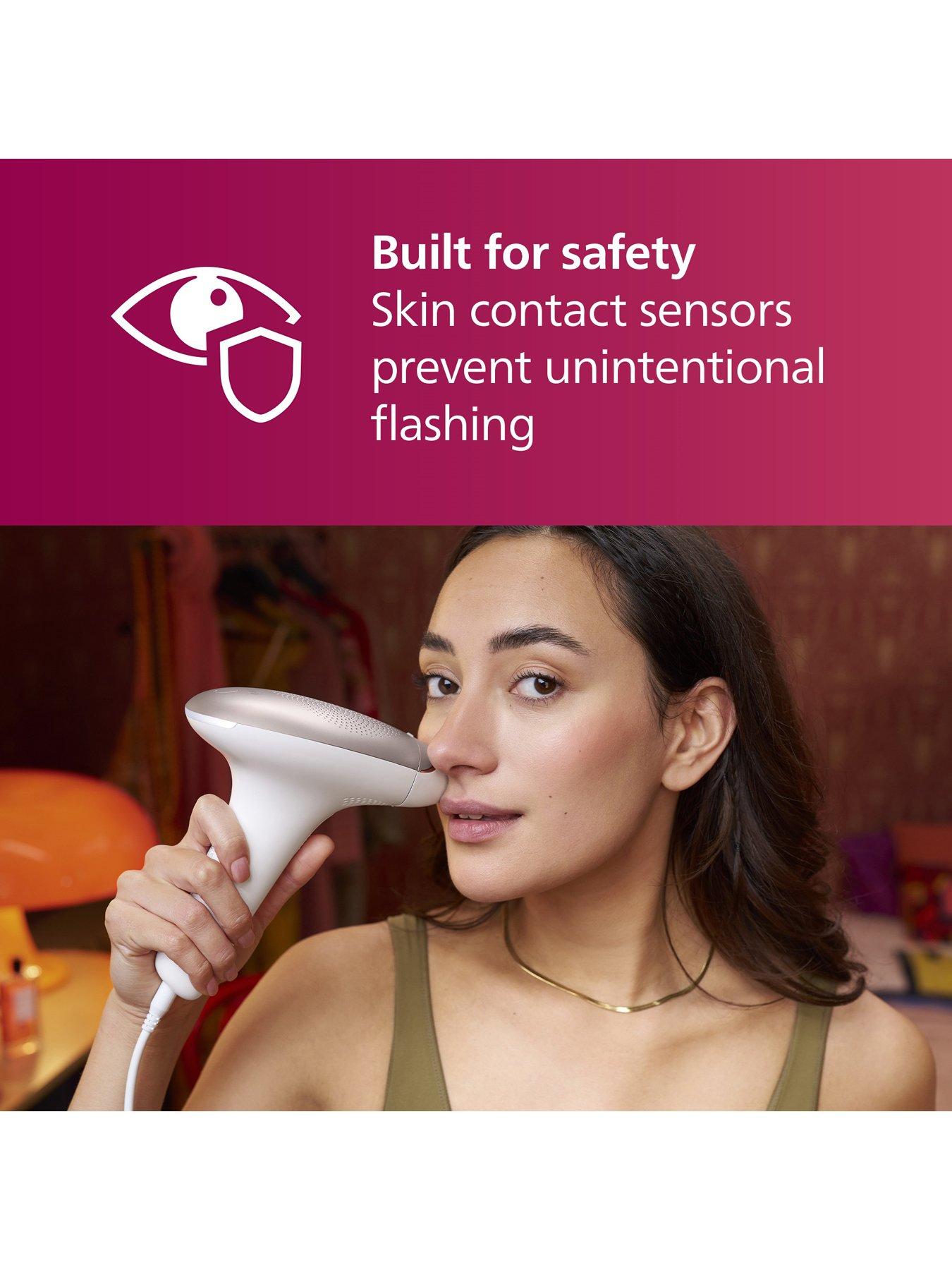 Image 5 of 8 of Philips Lumea 7000 Series, IPL Hair Removal Device, with Satin Compact Pen Trimmer, 3 Attachments for Body, Face and Bikini, BRI923/00