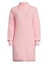  image of lucy-mecklenburgh-x-v-by-verynbsphigh-neck-loose-jumper-dress-pink