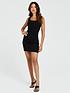  image of michelle-keegan-fitted-strappy-bodycon-mini-dress-blacknbsp