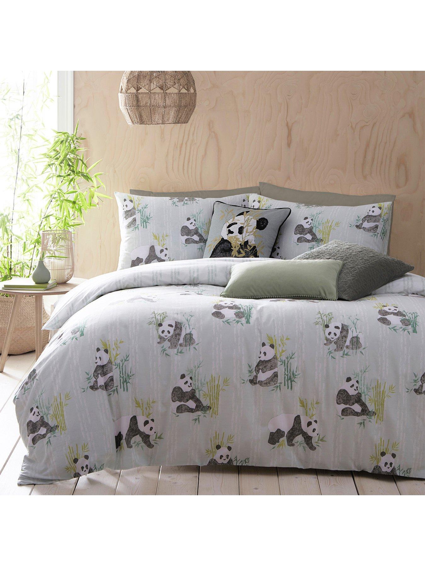 Product photograph of Furn Pandas Duvet Cover Set from very.co.uk